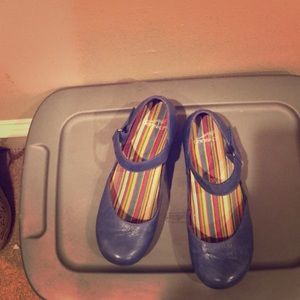 Dansko size 8 Mary Jane leather Grey blue shoes